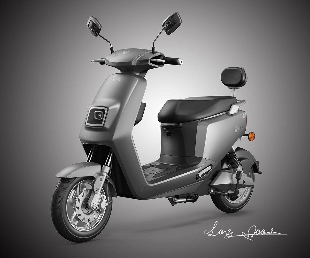 雅迪電動(dòng)車(chē)渲染